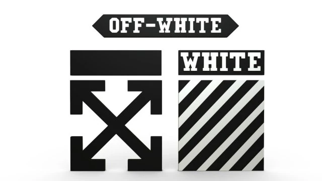 off white logo 3D Model .c4d .max .obj .3ds .fbx .stl .blend 