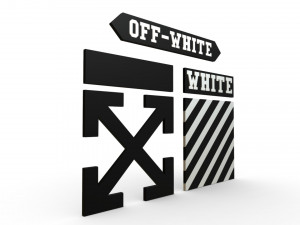off white logo Model 3D