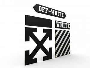 off white logo 3D Model