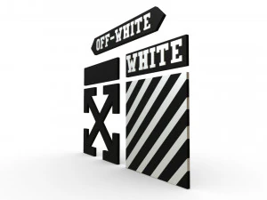 off white logo 3D Model