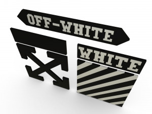 off white logo 3D Model in Other 3DExport