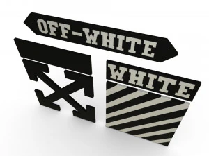 off white logo 3D Model