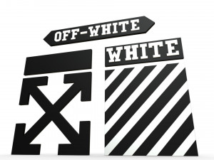 off white logo Model 3D