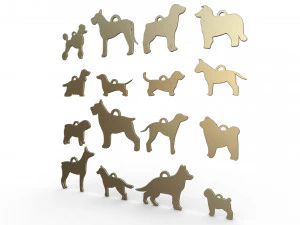 dogs medallion 3D Model