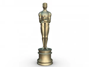 oscar figure low poly 3d print model 3D Print Model