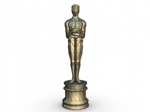oscar figure low poly 3d print model 3D Print Model