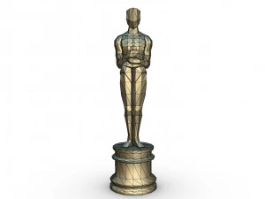 oscar figure low poly 3d print model 3D Print Model