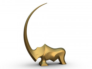 rhino sculpture 3D Print Model