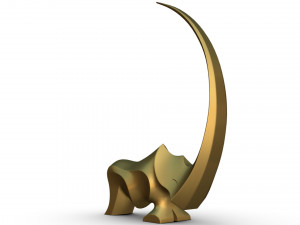 rhino sculpture 3D Print Model