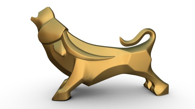 bull sculpture 3D-Druckmodell .c4d .max .obj .3ds .fbx .stl .blend 