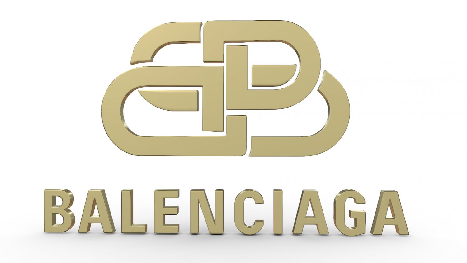 Balenciaga logo 3D Model in Clothing 3DExport