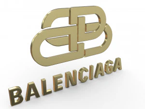 balenciaga logo 3D Model
