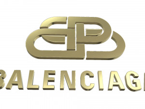 balenciaga logo Modelo 3D