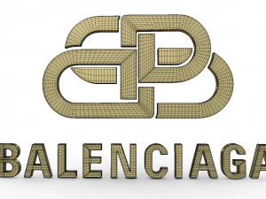 balenciaga logo 3D Model