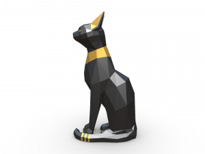 egypt cat figure 3D Model