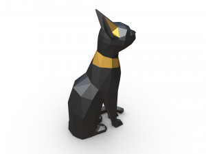 egypt cat figure 3D Model