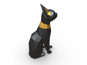 egypt cat figure 3D Model