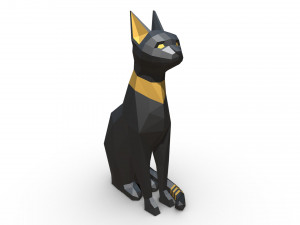 egypt cat figure 3D Model