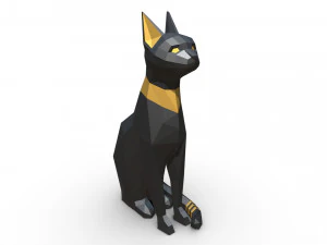 egypt cat figure 3D Model