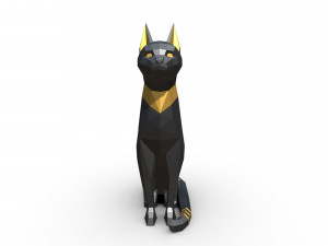 egypt cat figure 3D Model
