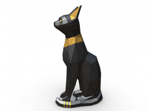 egypt cat figure 3D Model