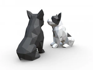 french bulldog figure 3D Print Model