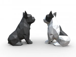 french bulldog figure 3D Print Model