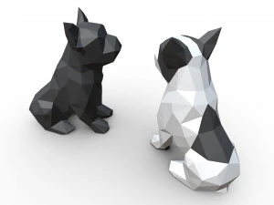 french bulldog figure 3D Print Model