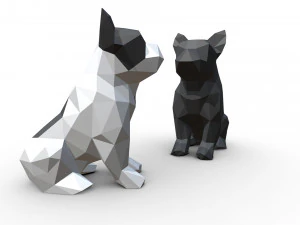 french bulldog figure 3D Print Model