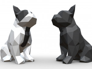 french bulldog figure 3D-printmodel