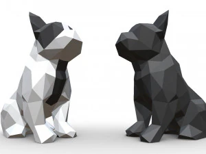 french bulldog figure 3D Print Model