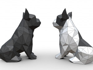 french bulldog figure 3D-printmodel