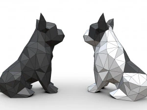 french bulldog figure 3D Print Model