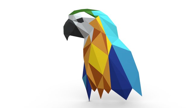 parrot figure Modello di stampa 3D .c4d .max .obj .3ds .fbx .stl .blend 