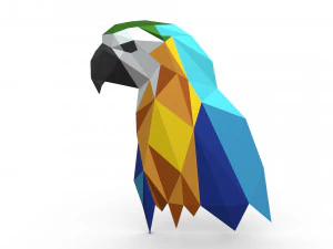 figura de papagaio Modelo de Impressão 3D