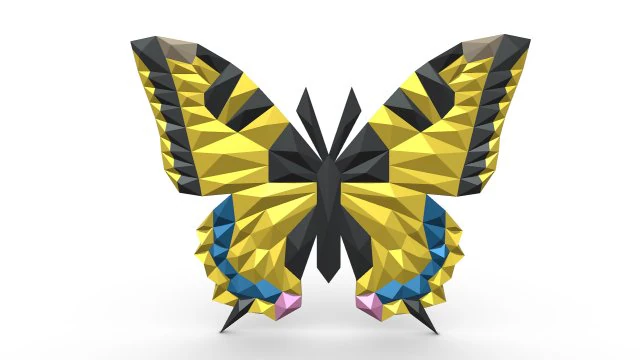 butterfly figure 3D Print Model .c4d .max .obj .3ds .fbx .stl .blend