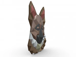 german shepherd figure 3D Print Model
