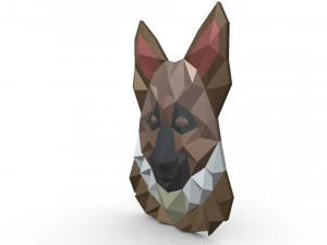 german shepherd figure 3D Print Model