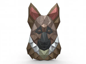 german shepherd figure 3D Print Model