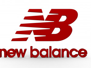 new balance logo Model 3D