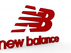 new balance logo Model 3D