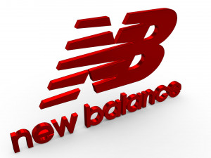 new balance logo Model 3D
