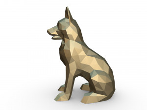 german shepherd figure 2 Modèles 3D en vedette