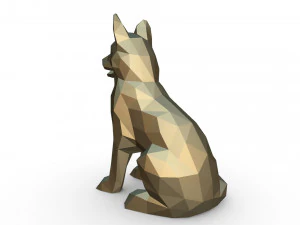 german shepherd figure 2 3D Print Model