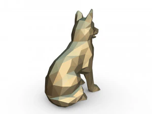 german shepherd figure 2 3D Print Model