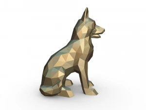 german shepherd figure 2 3D Print Model