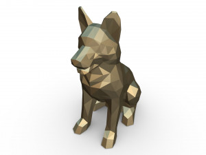 german shepherd figure 2 Modèles 3D en vedette