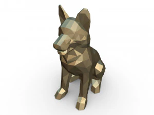 german shepherd figure 2 3D Print Model