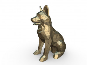 german shepherd figure 2 Modèles 3D en vedette