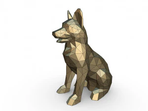 german shepherd figure 2 3D Print Model